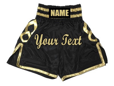 Premium Boxing Shorts : KNBSH-025-Black