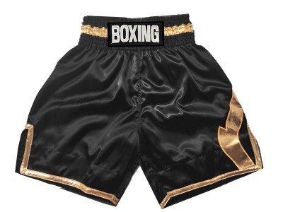 Fight Shorts : KNBSH-036-Black-Gold