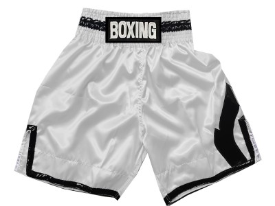 Premium Boxing Shorts : KNBSH-036-White