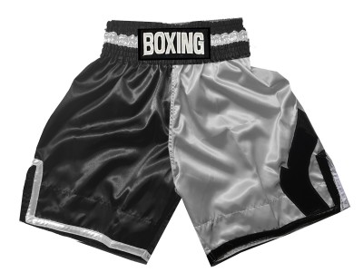 Sparring Shorts : KNBSH-037-TT-Black-Silver