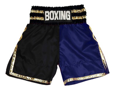 Boxing Shorts : KNBSH-039-Black-Navy