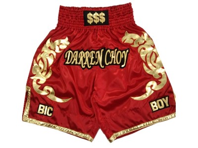 Kanong Custom Boxing Shorts : KNBXCUST-2039-Red