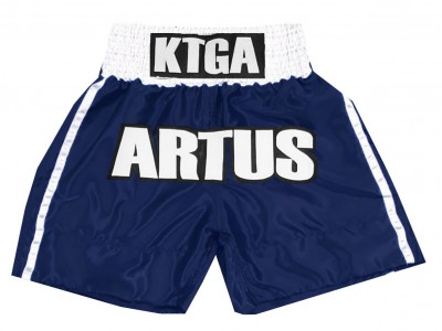 Kanong Custom Premium Boxing Shorts : KNBXCUST-2042-Navy