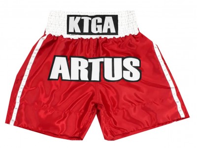 Kanong Custom Fight Shorts : KNBXCUST-2042-Red