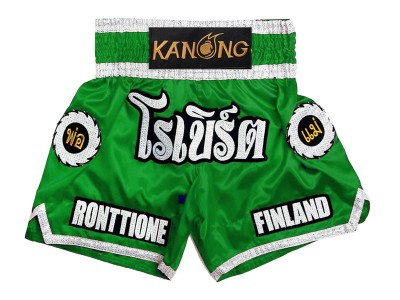 Custom Muay Thai Shorts : KNSCUST-1242-Green.jpg