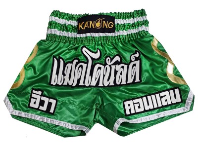 Custom Muay Thai Shorts : KNSCUST-1250-Green.jpg