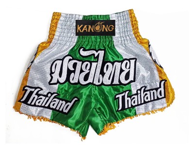 Customized Muay Thai Fight Shorts : KNSCUST-1252-Green.jpg