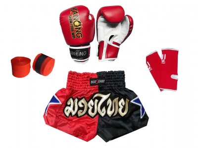 Muay Thai Set for Muay Thai Kids : Red