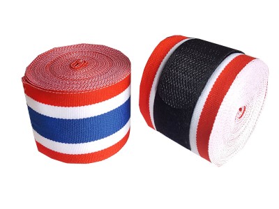 KANONG Elastic Muay Thai Hand wraps : Thai Flag