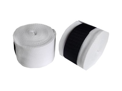 KANONG Kids Elastic Muay Thai Handwraps : White