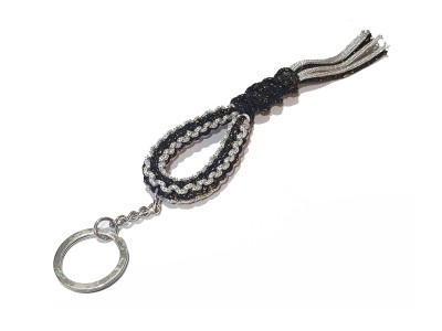 Kanong Muay Thai Keyring - Mongkon : Black/Silver