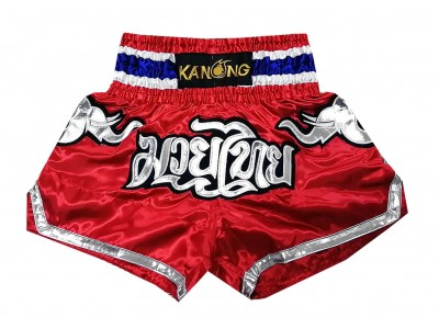 Kanong Elephant Muay Thai  Boxing Shorts : KNS-125-Red