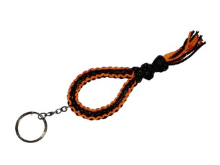 Kanong Muay Thai Mongkol Keyring : Black/Orange