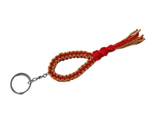 Kanong Muay Thai Mongkol Keyring : Red/Gold