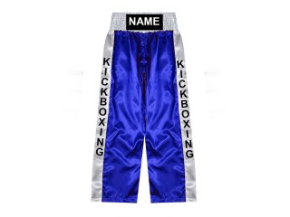 Custom Kick Boxing Pants : KNPANTS-001-Blue