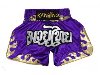 Kanong Kick Boxing Shorts : KNS-145-Purple