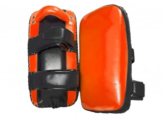 Custom Muay Thai Kickpads : Orange/Black