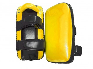 Custom Muay Thai Kicking pads : Yellow/Black