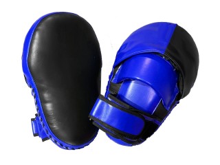 Custom Long Muay Thai Punch Pads : Blue/Black