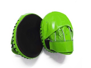 Custom Muay Thai Focus Punch Pads : Lime/Black