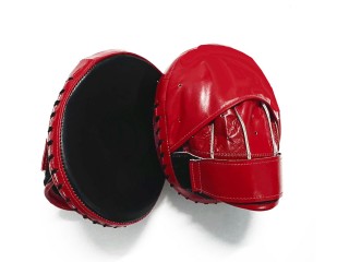 Custom Boxing Focus Punch Mitts : Red/Black