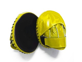 Custom Boxing Focus Punch Mitts : Yellow/Black