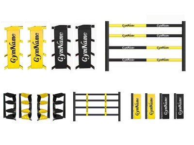 Custom Boxing Ring Cover Set : Yellow/Black