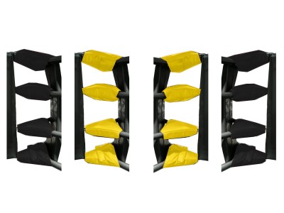 Muay Thai Ring Turnbuckle Covers 16 pcs : Yellow/Black