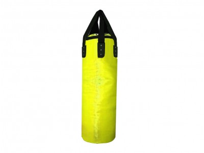 Custom made Boxing Heavy Bag with gym logo : Yellow 150 cm.