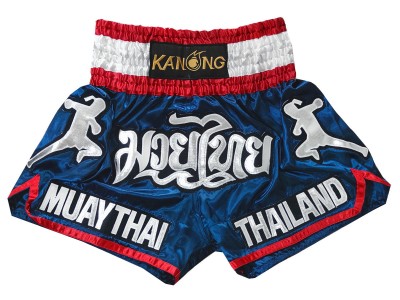 Kanong Children Muay Thai Shorts : KNS-133-Navy-K