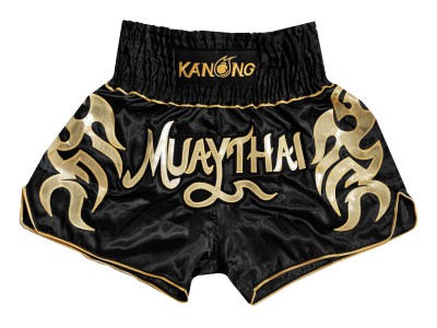 Kanong Kids Muay Thai Shorts : KNS-134-Black-K