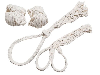 Muay Thai Mongkol and Prajead full set with rope wraps Kids Set : Boran White