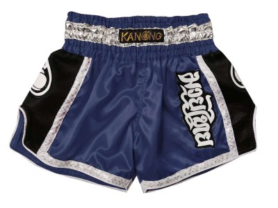 Kanong Retro Women Thai Boxing Shorts : KNSRTO-208-Navy