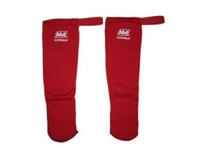 Muay Thai Amateur Shin Guards : Red