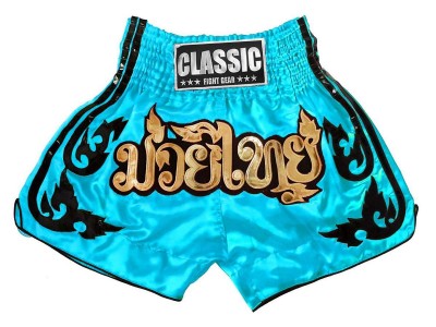 Classic Skyblue Muay Thai Shorts for ladies : CLS-016 Skyblue-W