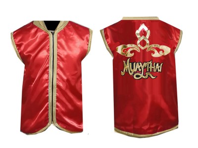 Custom Boxing cornerman jacket : Red Lai Thai