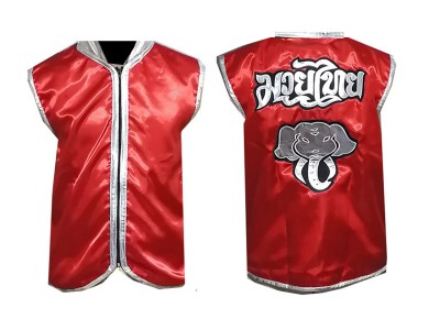 Personalised Boxing cornerman jacket : Red Elephant