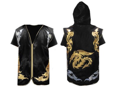 Personalised Boxing Hoodies : Black Dragon