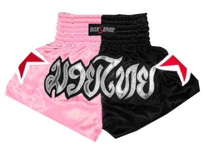 Boxsense Kids Muay Thai Boxing Shorts : BXSKID-005-LightPink