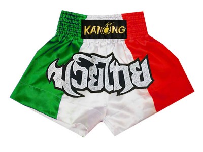 Kanong Flag Muay Thai Boxing Shorts : KNS-137-Italy