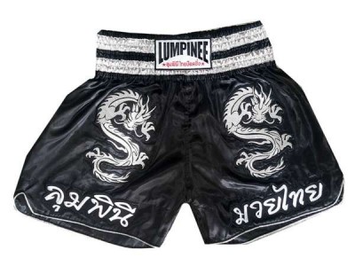 Lumpinee Dragon Muay Thai Shorts : LUM-038 Black