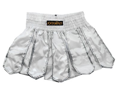 Kanong Gladiator Muay Thai Skirt for womens : KNS-139-White