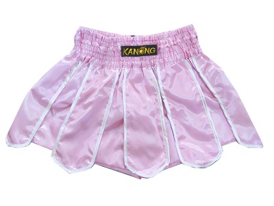 Kanong Gladiator Womens Muay Thai Skirt Shorts : KNS-139-Pink